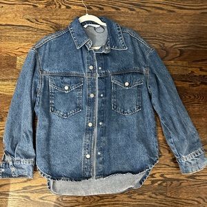 Zara denim shacket